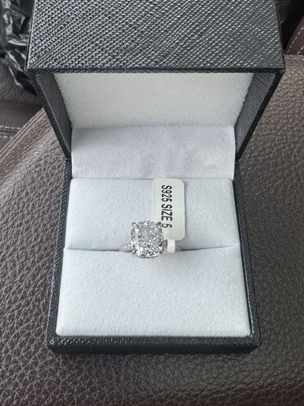 4.5 Carat Lab created engagement Ring